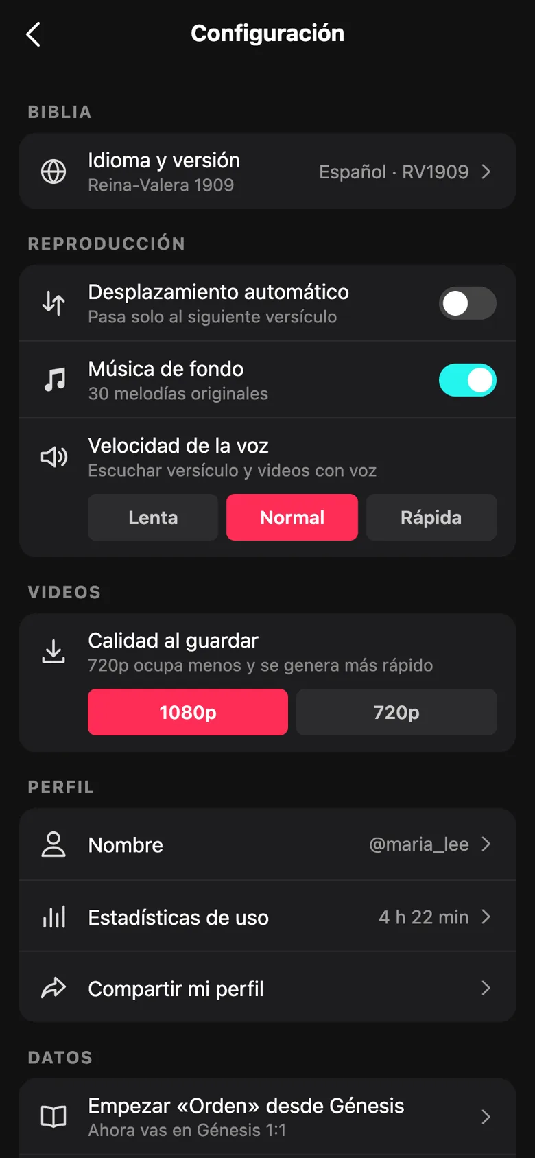 Configuración
