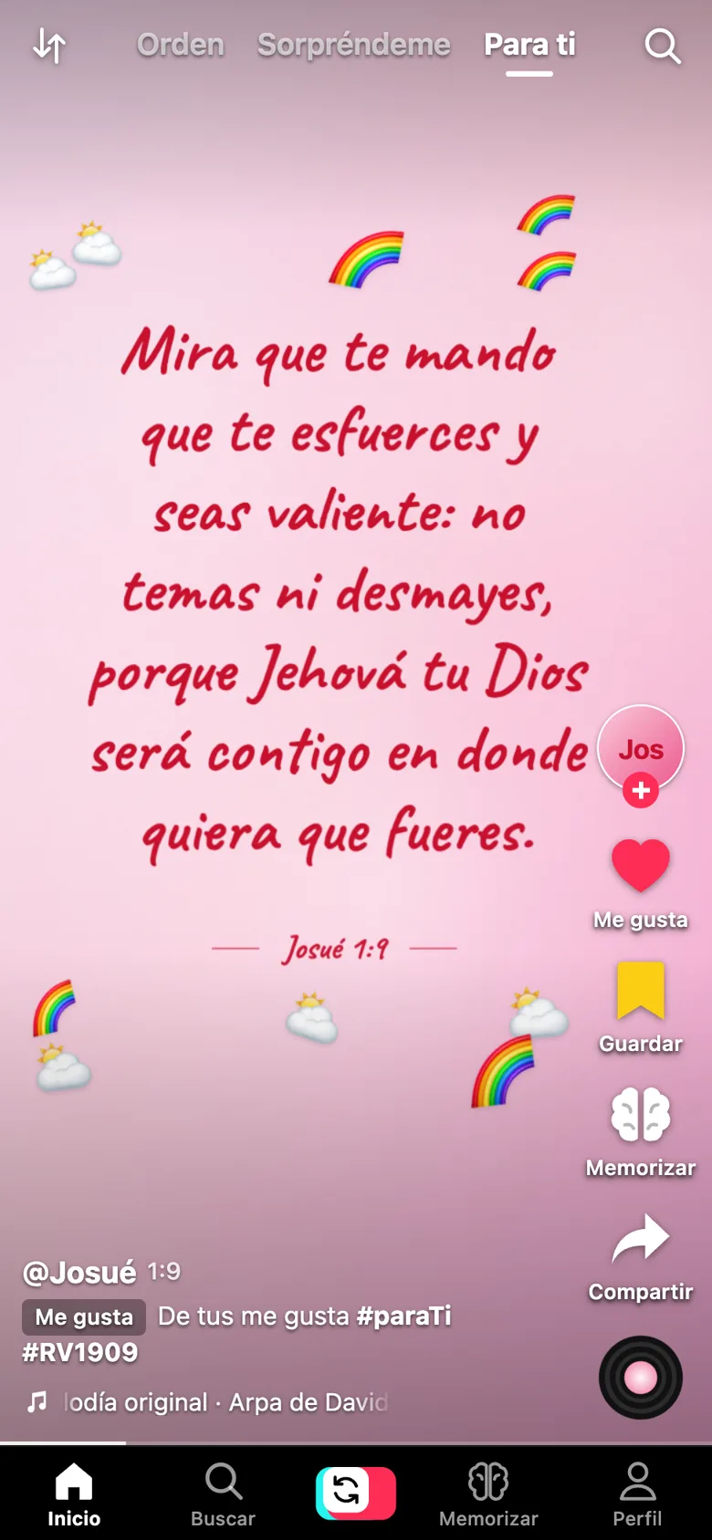 Josué 1:9 en Biblia Flow