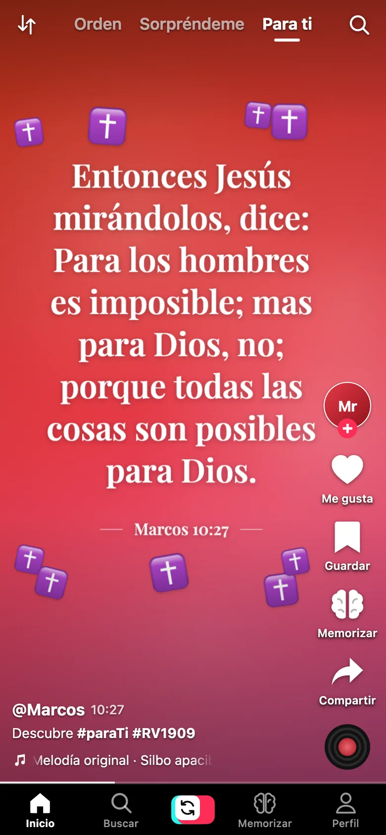 Marcos 10:27